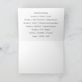 Het "parelhoen werd" los kaart Kwanzaa (Binnen)