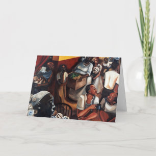 Het "parelhoen werd" los wenskaart Kwanzaa Feestdagen Kaart