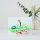 Het parelhokje van het parelhokje de Gardener schi Briefkaart (Staand voorkant)