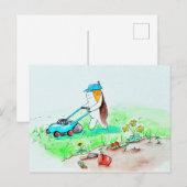 Het parelhokje van het parelhokje de Gardener schi Briefkaart (Voorkant / Achterkant)