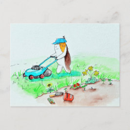 Het parelhokje van het parelhokje de Gardener schi Briefkaart