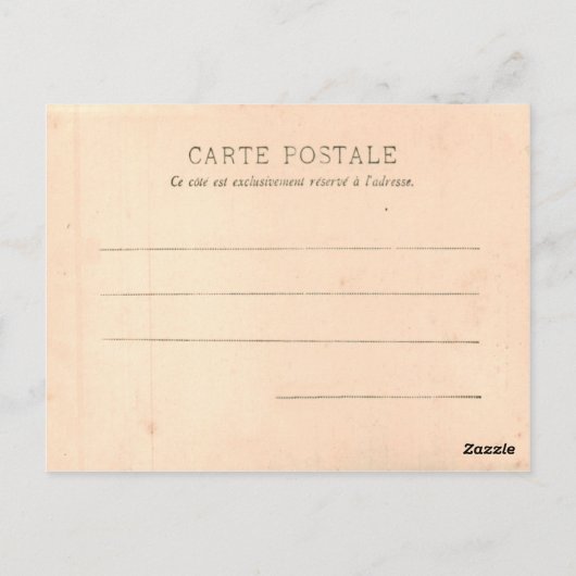 Het Parijs-paleis van het briefkaart van Trocadero (Achterkant)