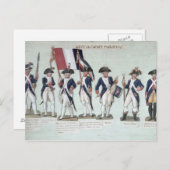 Het Parisiaanse Leger tijdens de Franse Briefkaart (Voorkant / Achterkant)