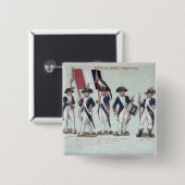 Het Parisiaanse Leger tijdens de Franse Vierkante Button 5,1 Cm (Voorkant /achterkant)