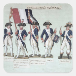 Het Parisiaanse Leger tijdens de Franse Vierkante Sticker