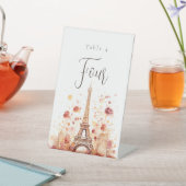 Het Parisienne Trouwtafel nummer Reclamebord Met Voetstuk (Insitu)