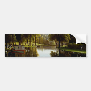 Het park bij Mortefontaine (door Bidaud) Bumpersticker