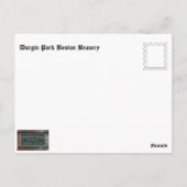 Het Park Boston Beanery van Durgin Briefkaart (Achterkant)