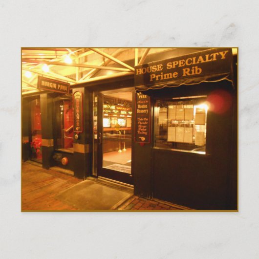 Het Park Boston Beanery van Durgin Briefkaart (Voorkant)