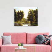 Het park in Mortefontaine (door Bidaud) Canvas Afdruk (Insitu (Woonkamer))