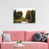 Het park in Mortefontaine (door Bidaud) Canvas Afdruk (Insitu (Woonkamer))