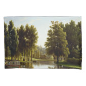 Het park in Mortefontaine (door Bidaud) Kussensloop (Voorkant-Links)