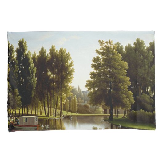 Het park in Mortefontaine (door Bidaud) Kussensloop (Voorkant-Rechts)