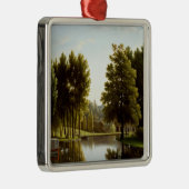 Het park in Mortefontaine (door Bidaud) Metalen Ornament (Rechts)