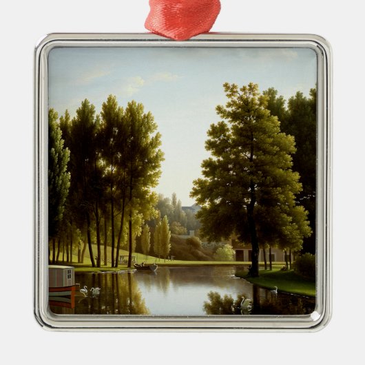 Het park in Mortefontaine (door Bidaud) Metalen Ornament (Voorkant)