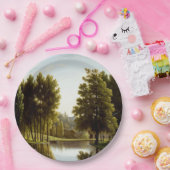 Het park in Mortefontaine (door Bidaud) Papieren Bordje (Feest)