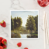 Het park in Mortefontaine (door Bidaud) Servet (Insitu)