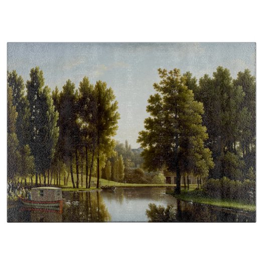 Het park in Mortefontaine (door Bidaud) Snijplank (Voorkant)