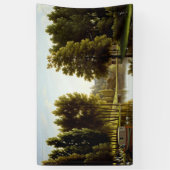 Het park in Mortefontaine (door Bidaud) Spandoek (Verticaal)