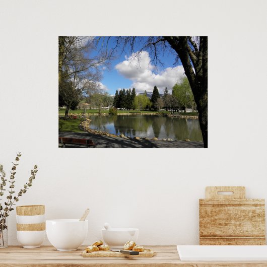 Het park na het Storm Poster (Keuken)