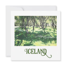 Het park Reykjavik in IJsland, fijne kunst door Po