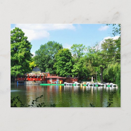 Het Park van Cismigiu in Boekarest, Roemenië Briefkaart (Voorkant)