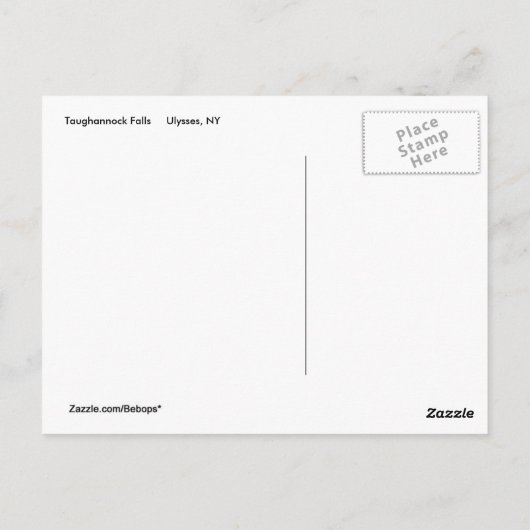 Het Park van de Staat van de Herfsten van Briefkaart (Achterkant)