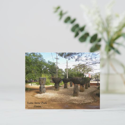 Het Park van de Steen van Latte Briefkaart (Staand voorkant)