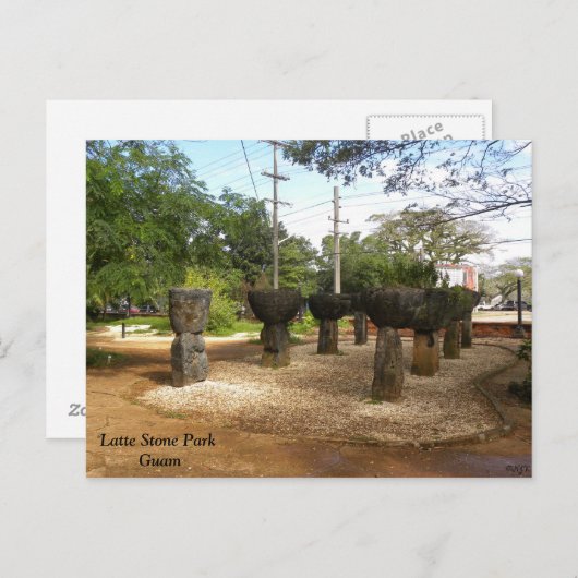 Het Park van de Steen van Latte Briefkaart (Voorkant / Achterkant)