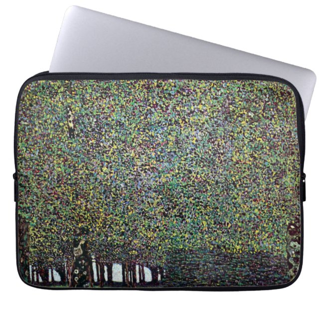 Het park van Gustav Klimt,  Art Nouveau Laptop Sleeve (Voorkant)