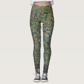 Het park van Gustav Klimt,  Art Nouveau Leggings (Voorkant)
