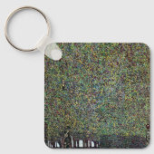 Het park van Gustav Klimt,  Art Nouveau Sleutelhanger (Voorkant)