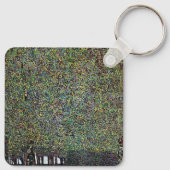 Het park van Gustav Klimt,  Art Nouveau Sleutelhanger (Achterkant)