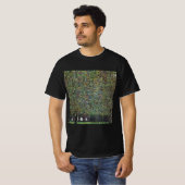 Het park van Gustav Klimt,  Art Nouveau T-shirt (Voorkant volledig)