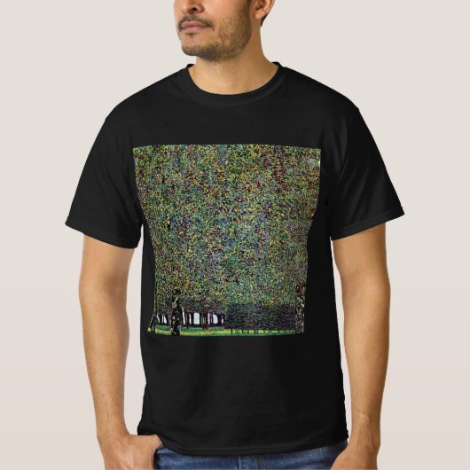 Het park van Gustav Klimt,  Art Nouveau T-shirt (Voorkant)