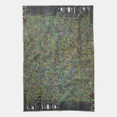 Het park van Gustav Klimt,  Art Nouveau Theedoek (Verticaal)