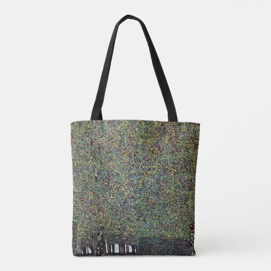 Het park van Gustav Klimt, Art Nouveau Tote Bag (Achterkant)