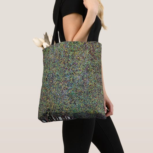 Het park van Gustav Klimt, Art Nouveau Tote Bag (Dichtbij)
