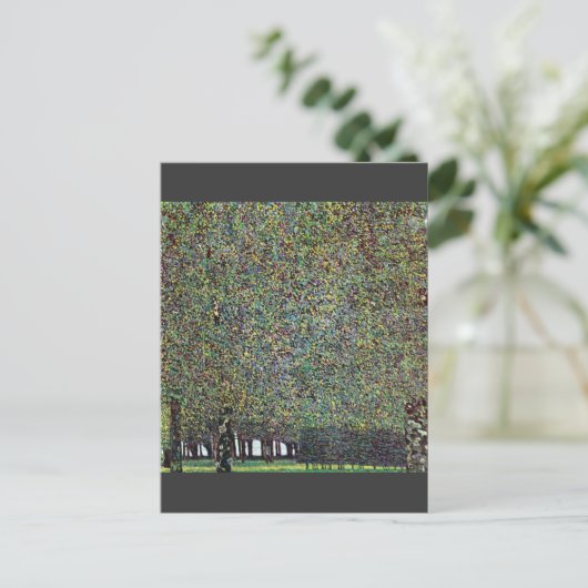 Het park van Gustav Klimt Briefkaart (Staand voorkant)