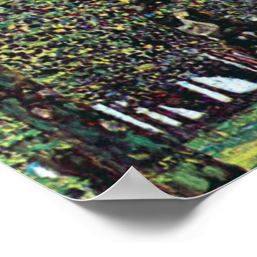 Het park van Gustav Klimt Poster (Hoek)