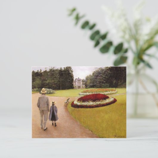 Het park van het landgoed Caillebotte, Briefkaart (Staand voorkant)