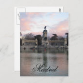 Het Park van Retiro, Madrid, Spanje Briefkaart (Voorkant / Achterkant)
