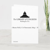 Het Park van San Mateo, de Panoramische Kaart van (Achterkant)