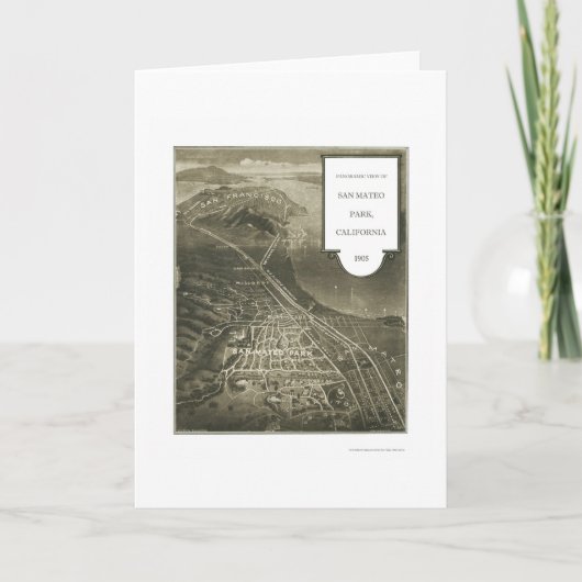 Het Park van San Mateo, de Panoramische Kaart van (Voorkant)