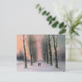 Het Park van scène-Wanstead van de sneeuw Briefkaart (Staand voorkant)