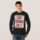 Het Parkeren van de kat T-shirt (Voorkant volledig)