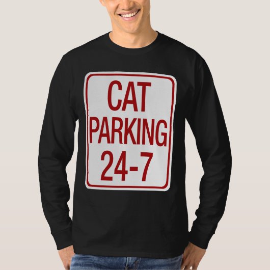 Het Parkeren van de kat T-shirt (Voorkant)