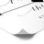 Het parkeren van dit Manifestteken van de Richting Poster (Hoek)