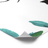 Het Parkeren van het huwelijk Juiste Pijl het teke Poster (Hoek)