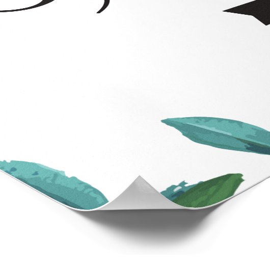 Het Parkeren van het huwelijk Juiste Pijl het teke Poster (Hoek)